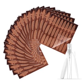 Ultra-Thin Invisible Lace Eyelid Tape 480 Count - Waterproof Double Eyelid Lifter Strips for Hooded/Droopy/Monolid Eyes Instant & Long-Lasting Eye Lift Stickers 20 Sheets Lace Rose Gold Bottom L Size