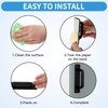 atnayo 4 Pack Peel Stick on Door Handles, PP Material,