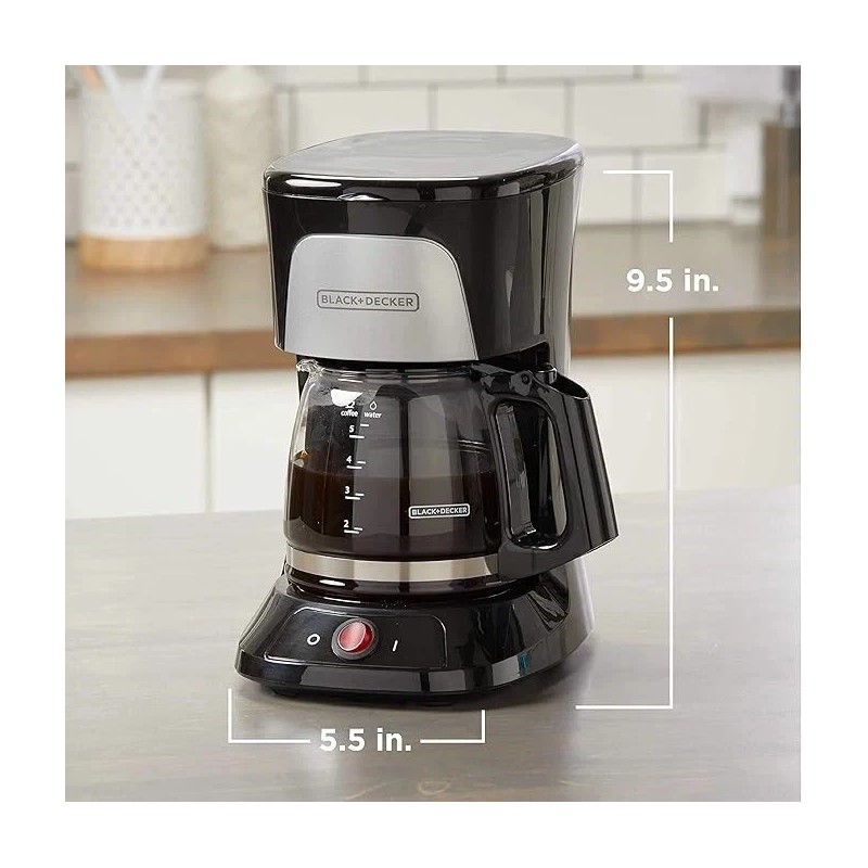 BLACK+DECKER BRAND NEW! BLACK+DECKER CM0555B 5-Cup Coffeemaker, Black