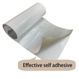 KUNFALY Adhesive Backed Heat Shield Blanket 12" x 39", Aluminized Thermal Insulation Reflective Barrier for High-Temperature Protection and Reflects Radiant Heat