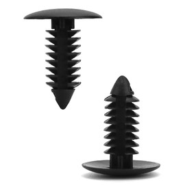 QWORK® Pack of 100 Plastic Mounting Clips Car Trim Clips Expansion Rivets 8 mm Hole Diameter