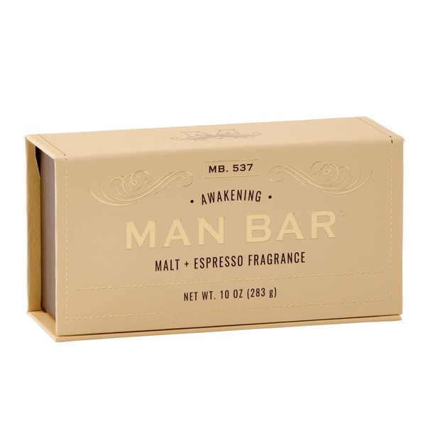 San Francisco Soap Company Malt and Espresso Fragrance Man Bar - Awakening - No Harmful Chemicals - Good for All Skin Types - Made in the USA