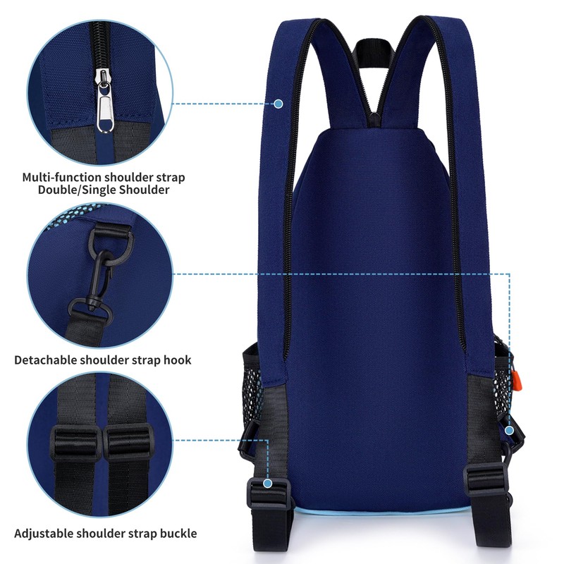 O-TBOST Small Sling Bags for Women Crossbody Backpack Multi-Pocket Adjustable