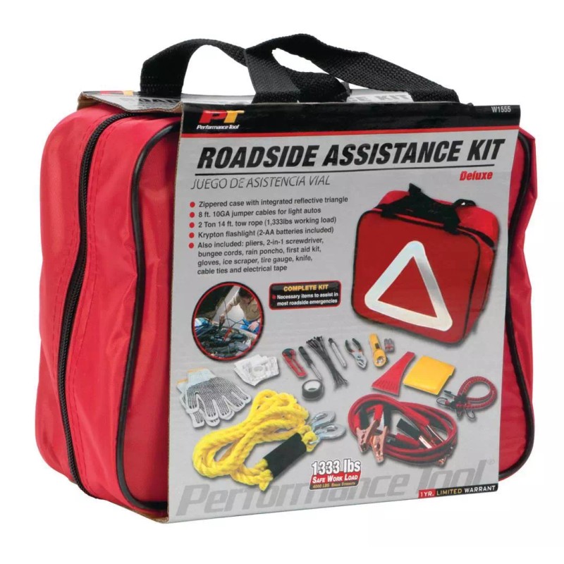 Performance Tool W1555 Deluxe Roadside Emergency Kit