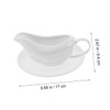 Ciieeo 1 Set Ceramic Gravy Pourer with Saucer Elegant Condiment