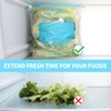 WRAPOK Zip Lock Freezer Bags Large Food Bag Plastic Ziplock