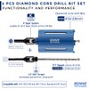 42mm x 150mm Long Diamond Core Drill Bit Set Includes
