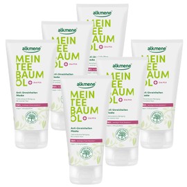 alkmene 6x Teebaumöl Maske gegen Pickel, Mitesser & Unreinheiten vegan 75 ml - 100% bestätigen Pickel Reduktion - Gesichtsmaske Männer & Frauen, Gesichtsmaske Mitesser Maske Männer, Anti Pickel