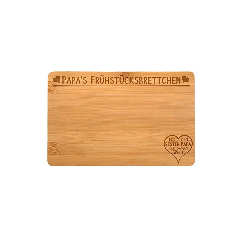 Samunshi® Wooden Board with Engraving Papa's Breakfast Board Bamboo Board