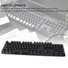 Wired Mechanical Keyboard 104 Keys Blue Switch with 8 Kinds