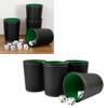 5Pcs PU Leather Dice Cup Set with 20 Dot Dices