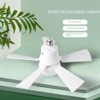 Stroagymoon Socket Fan Light Small Ceiling Fan with Light and