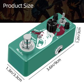IOppWin Guitar Pedals : British Distortion, Blues Overdrive, Tube Screamer, Heavy Metal Dist, Tube Distortion & Plexion Distortions - Analog Tones, for E-Guitar Beginner (Tube Distortion)