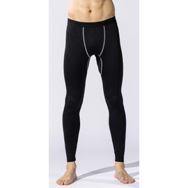 Otafuku Glove JW-162 Body-Toughness Power Stretch Long Tights, Thermal, Compression, Black/ Camouflage, Small - 3L, blk