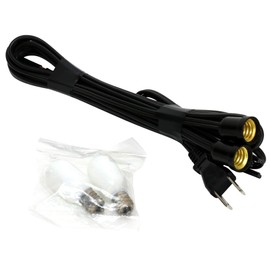 Hanging Lantern (Hanging Lantern) Dedicated Cord (2 Bulbs Included)