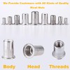20PCs 3/8''-16 Stainless Steel Rivet Nuts Nutsert Threaded Rivet Insert