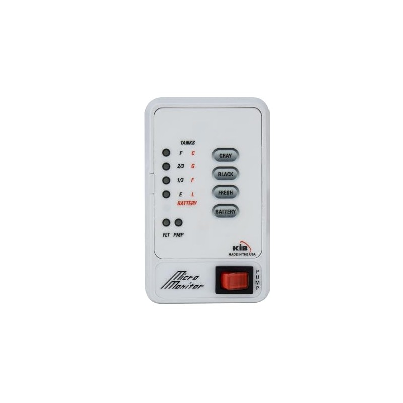 Tough Grade KIB RV Tank Sensor Panel with Water Pump