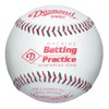 Diamond Machine Batting Practice Baseball with Flat Seams, (Pack of