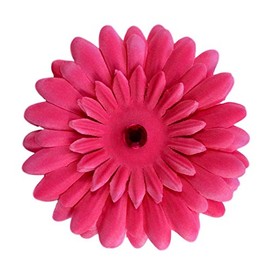 Silk Gerbera Daisy Hair Clip (1 3/4" Alligator Clip for Toddlers & Girls, Hot Pink)