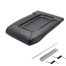 NHILES Center Console Lid Replacement Kit for 1999 2000 2001 2002 2003 2004 2005 2006 2007 Silverado/Avalanche/Suburban/Sierra/Yukon Replaces Number 19127364, 19127365, 19127366 (Black)
