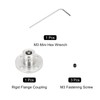 sourcing map 1 Pcs 5mm Flange Coupling Connector Rigid Guide