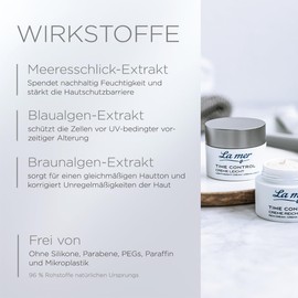 La mer Time Control Cream Light - Light Anti-Age Face Care for Normal Skin to Combination Skin - Slows Skin Aging Processes - Corrects Irregularities - 50 ml