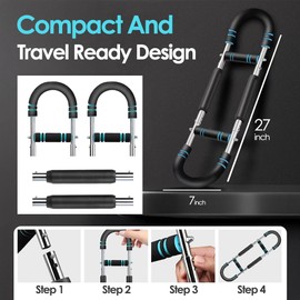 BRANDNEST Twister Arm Trainer, Adjustable Chest Trainer (60–110 lbs) for Chest, Arm & Shoulder Workout, Detachable Chest Workout Equipment for Enhancing Upper Body Muscle