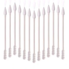 Pointed Cotton Swabs, 800 Pieces Precision Tips Cotton Swabs Spiral Head Cotton Buds with Paper Stick for Makeup Cleaning (4 Packs, 200 Pcs, 1 Pack)