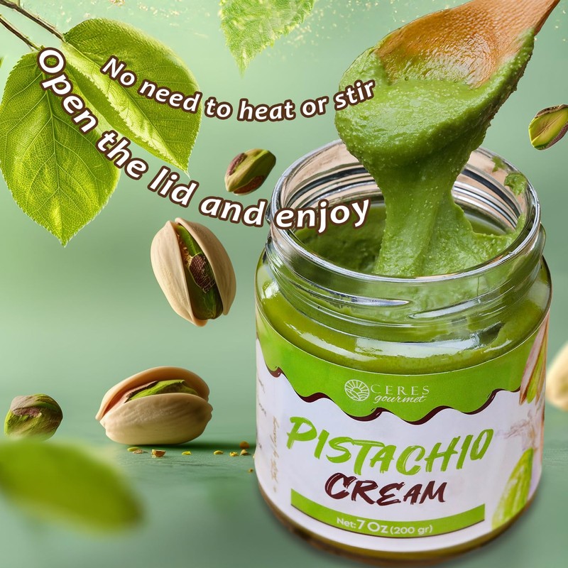 Pistachio Cream Spread – Sweet Pistachio Cream for Dubai Chocolate,
