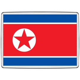 Pixly® North Korea Flag Fridge Magnet Large Jumbo Size Korean Keepsake Country Souvenir Novelty Refrigerator Magnets Gift
