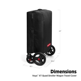 Baby Stroller Wagon Travel Cover, Toddler Stroller Bag, Radio Flyer Travel Cover for Voya Stroll ‘N Wagon 4 Seater High Sides