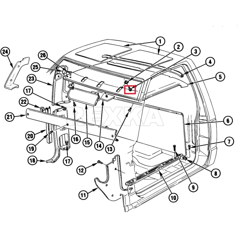 Rexka 50Pcs Natural Nylon Mechanical Fasteners Fits Multiple Gm Models