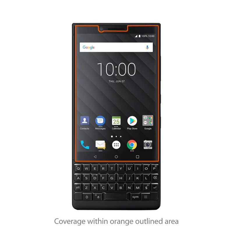 BoxWave Screen Protector Compatible with BlackBerry Key2 - ClearTouch Crystal