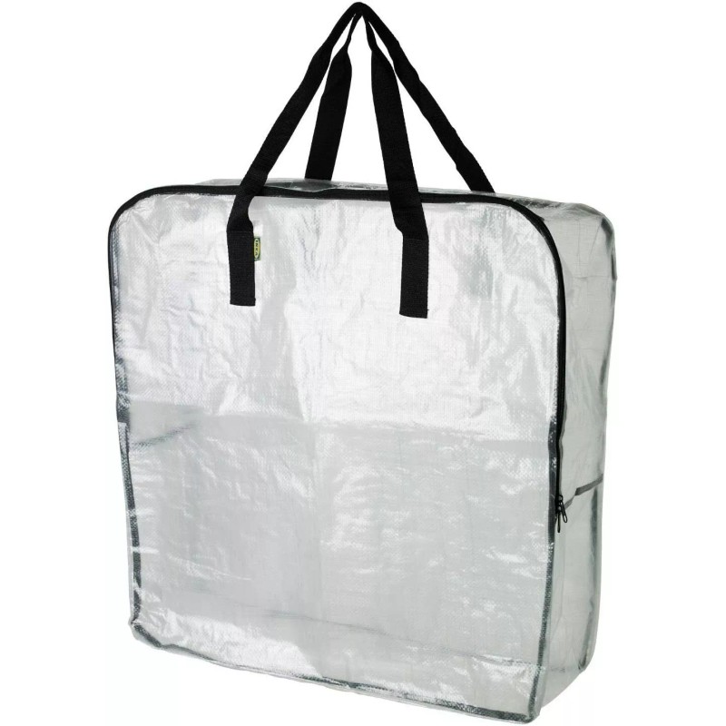 IKEA New Zippered Storage DIMPA Bag Clear 25½ x 8¾