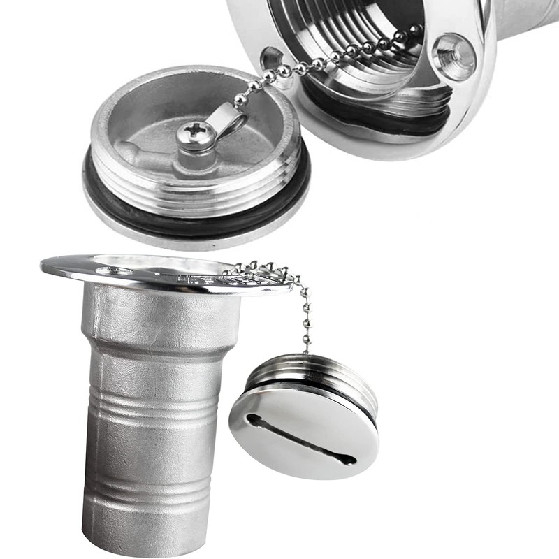 316 Stainless Steel Polished Boat Fuel Tank Cap, Boat Gas