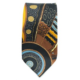 Australian Made Kangaroo Story Yellow Tie