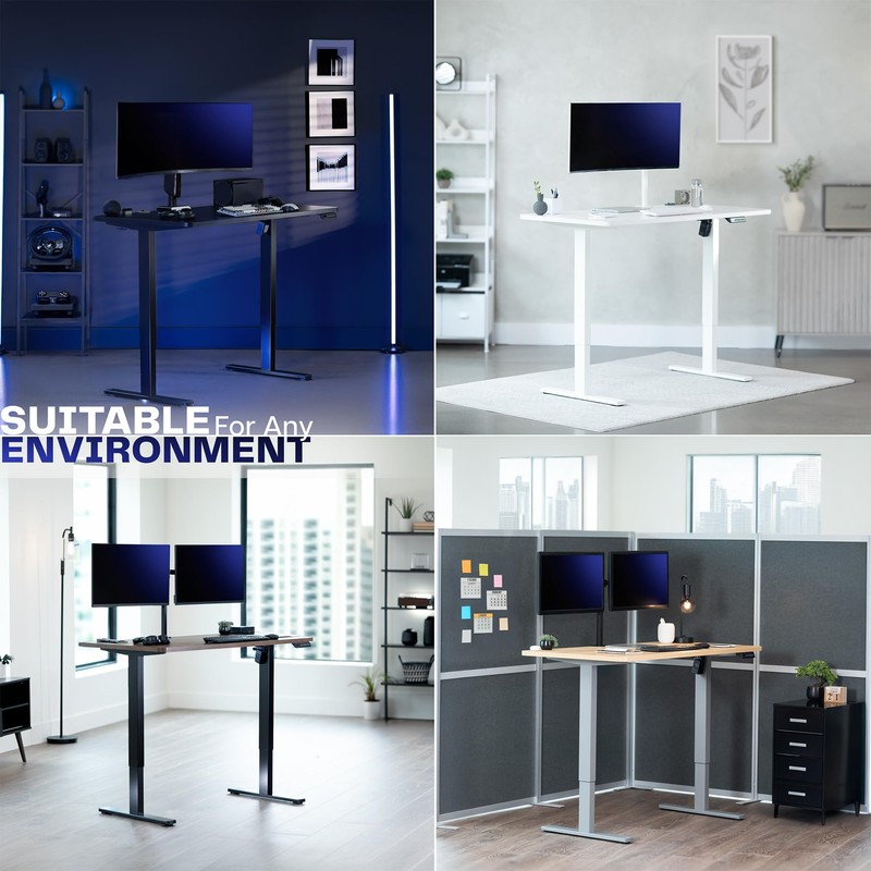 VIVO Electric Stand Up Desk Frame Workstation, Frame Only with