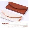 FOMIYES 2pcs Elegant Eyebrow Tweezers Storage Box Pu Material Organizers