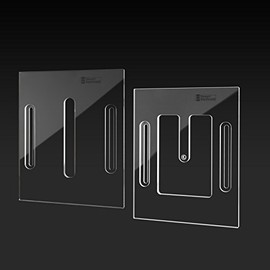 StewMac Acoustic Neck Joint Routing Templates - Set of 2 for Straight Mortise and Tenon Neck Joint