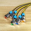 Gebildet 5Pcs 8mm 1LED Metal Indicator Light 110V-220VAC Waterproof Signal