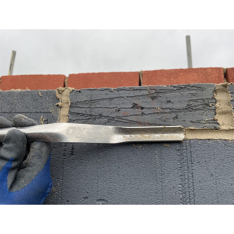 OX Tools Brick Jointer for Masonry - Stainless Steel Convex