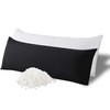 WhatsBedding Memory Foam Body Pillow with Breathable Zippered Cotton Cover,