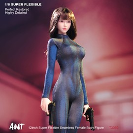 RoofWorld Cuerpo Femenino a Escala 1/6, Soldado en Miniatura, Figura de Acción Sin Costuras, Conjunto de Bikinis y Pies No