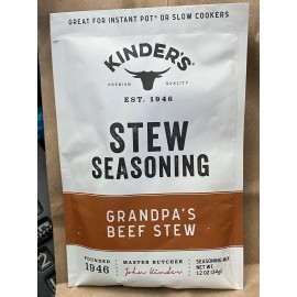 Kinders Lot Of 2 Kinder’s Grandpa’s Beef Stew Seasoning Blend 1.2Oz Spice Packet
