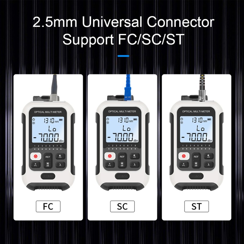 Handheld Optical Multimeter High Accuracy Rechargeable Optical Power Meter Fiber