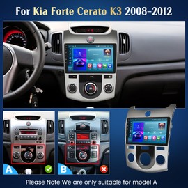 [2+64G] Android 15 Car Stereo for Kia Forte 2008-2012 Wireless CarPlay Android Auto,9 Inch Touch Screen Bluetooth Radio GPS WiFi Dual USB FM RDS Radio Backup Camera