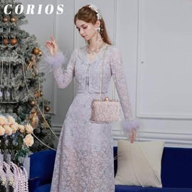 CORIOS Women's Tassel Clutch Bag Luxury Rhinestone Evening Bag Beads Purse Bag Wedding Bridal Purse Elegant Handbag Chain Shoulder Bag Purse Evening Party Shoulder Bag, gray, Retro