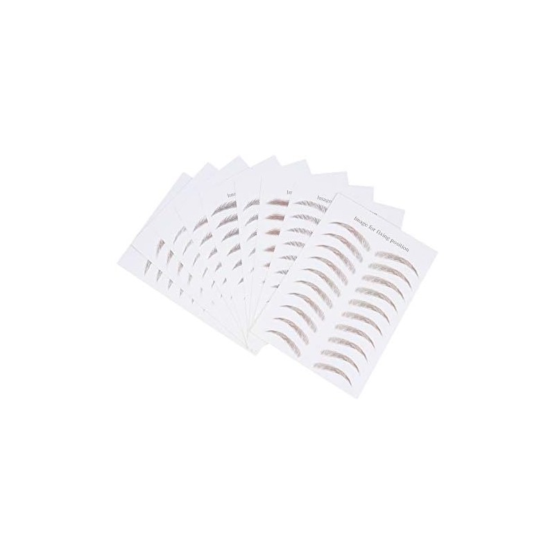 Pegatinas de cejas 6D Marrón reutilizables – 9 hojas –