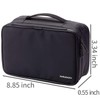 Elecom BMA-GP07BK Gadget Pouch, Large Capacity, Shock Absorption, Bag-in-Bag, Gadget