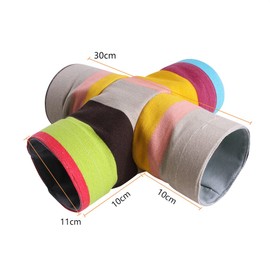 Small Pet Tunnel Guinea Pig Toys Ferret Play Tunnels Tubes for Hamster Hedgehog Four Way